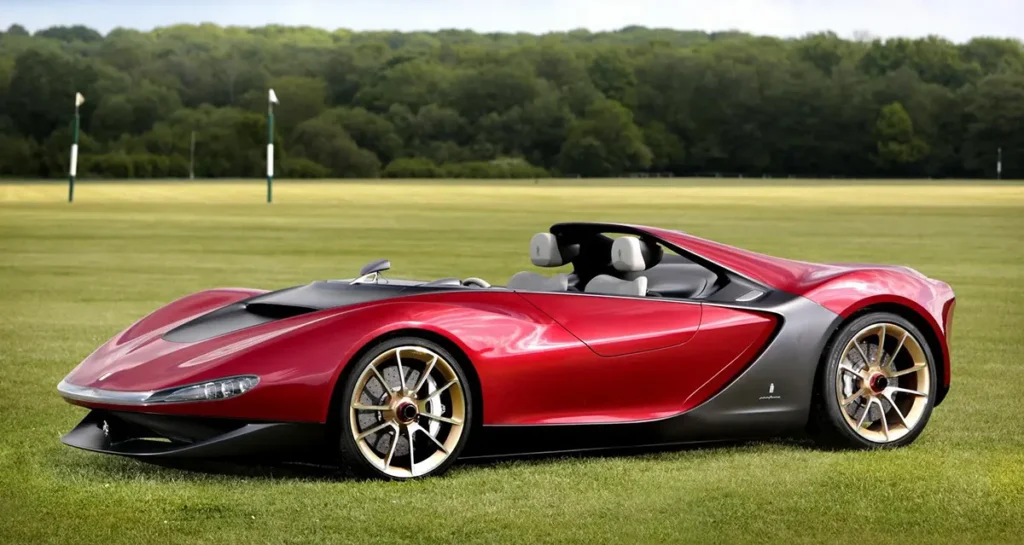 A Sergio-t 2012-ben elhunyt édesapja emlékére tervezte Paolo Pininfarina. A 2013-ban a Genfi Autószalonon kiállított tanulmányautó nem volt mozgásképes, de 2015-től a Ferrari gyártásba vitte a 458-as alapjain. Csak hat készült belőle, átlagosan 3 millió dolláros áron keltek el