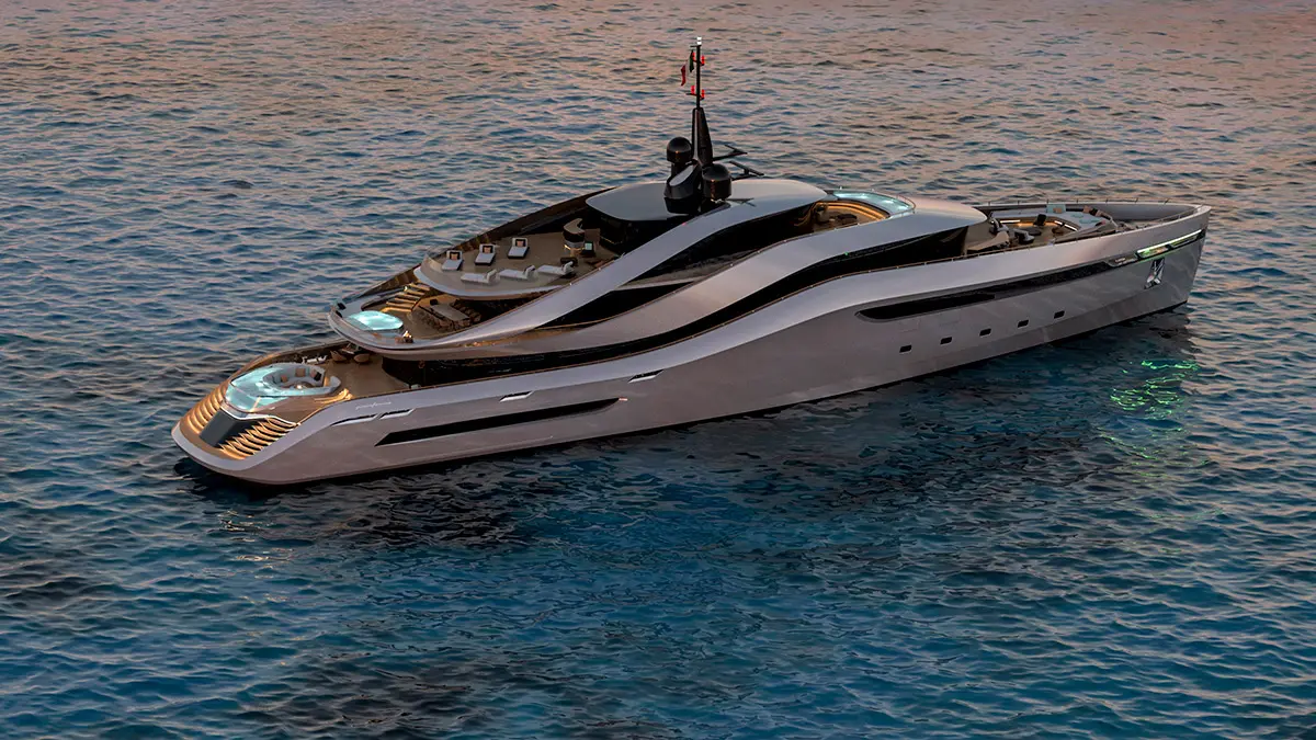 A Pininfarina az olasz Rossinavi hajóépítő cég megrendelésére is készített külső-belső formaterveket. A képeken látható Aurea 70 m hosszú, és 4270 LE viszi 