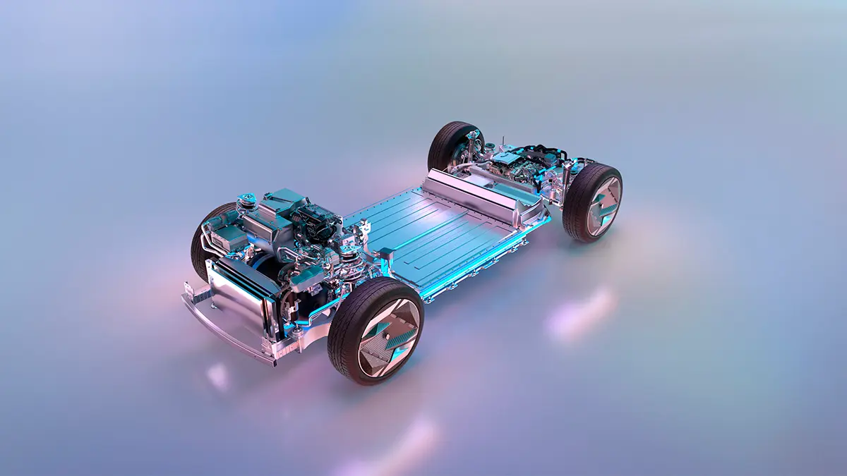 A CMF-EV padló hordozza a Mégane Electric-et is, az akku a padlóban, az üzemanyagcella és a hidrogéntartály az orrban, a villanymotor pedig hátul. A Scénic Vision hátsókerék-hajtású