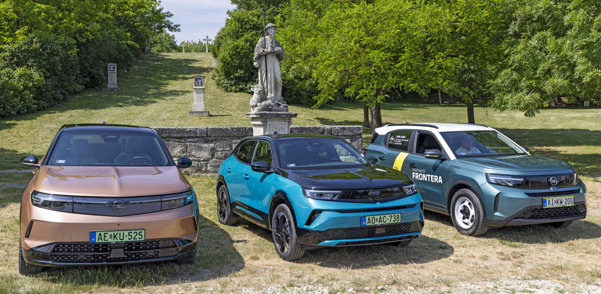 Teljes az Opel szabadidő-terepes kínálata és mindhárom SUV – Mokka, Frontera, Grandland – elérhető akkumulátoros villanyautóként is
