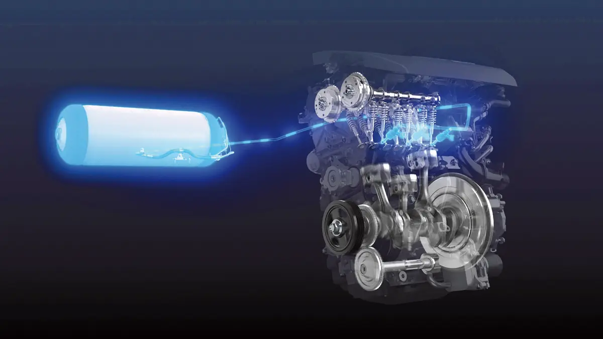 A Toyota háromhengeres kísérleti hidrogénmotorja 1618 köbcentis és turbós. A feltöltés ebben a műfajban is hasznos, hiszen csökkenti a szívási veszteségeket, és több levegőhöz több hidrogén is adagolható, ami növeli a teljesítményt