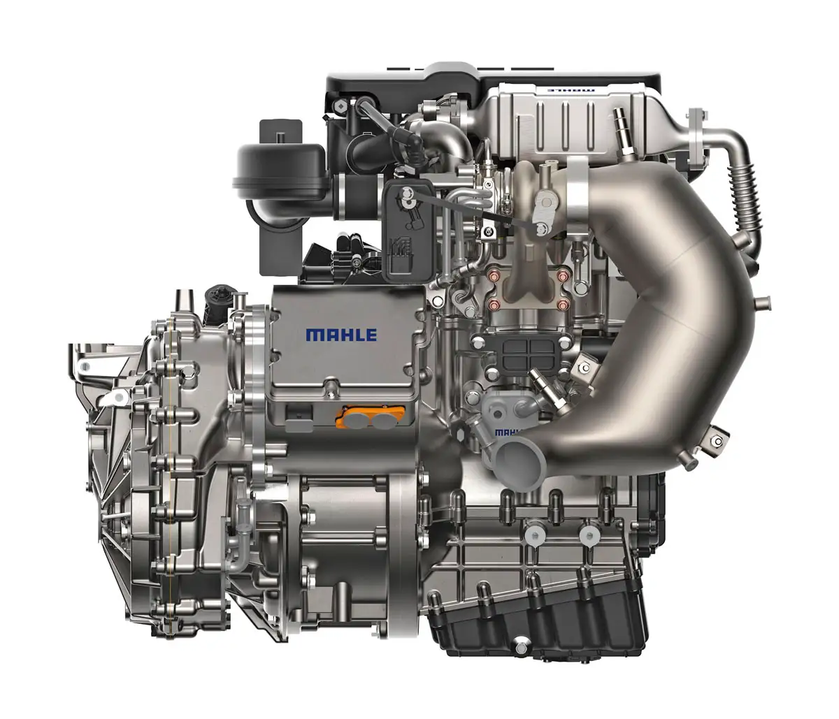 Külön indítómotor nincs, mindig a hajtáslánci villanymotor indítja be a benzinest. A kipufogógáz-visszavezetés hűtött, a turbó közteshűtője vizes